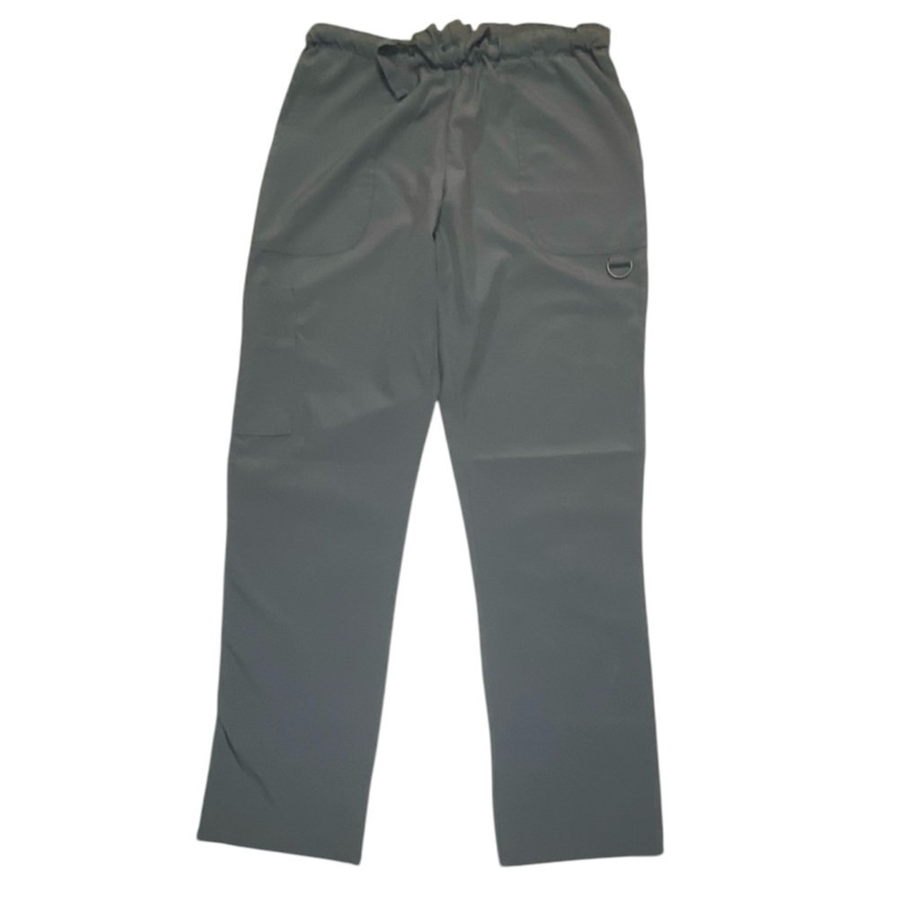 GT Performance Charcoal Steel Gray Scrubs Nurse Pants Sz M Elastic Drawstring